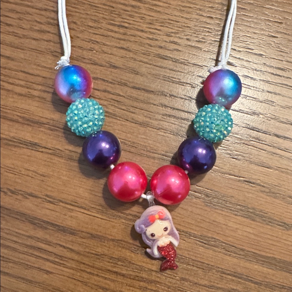 Colorful Mermaid Beaded Necklace